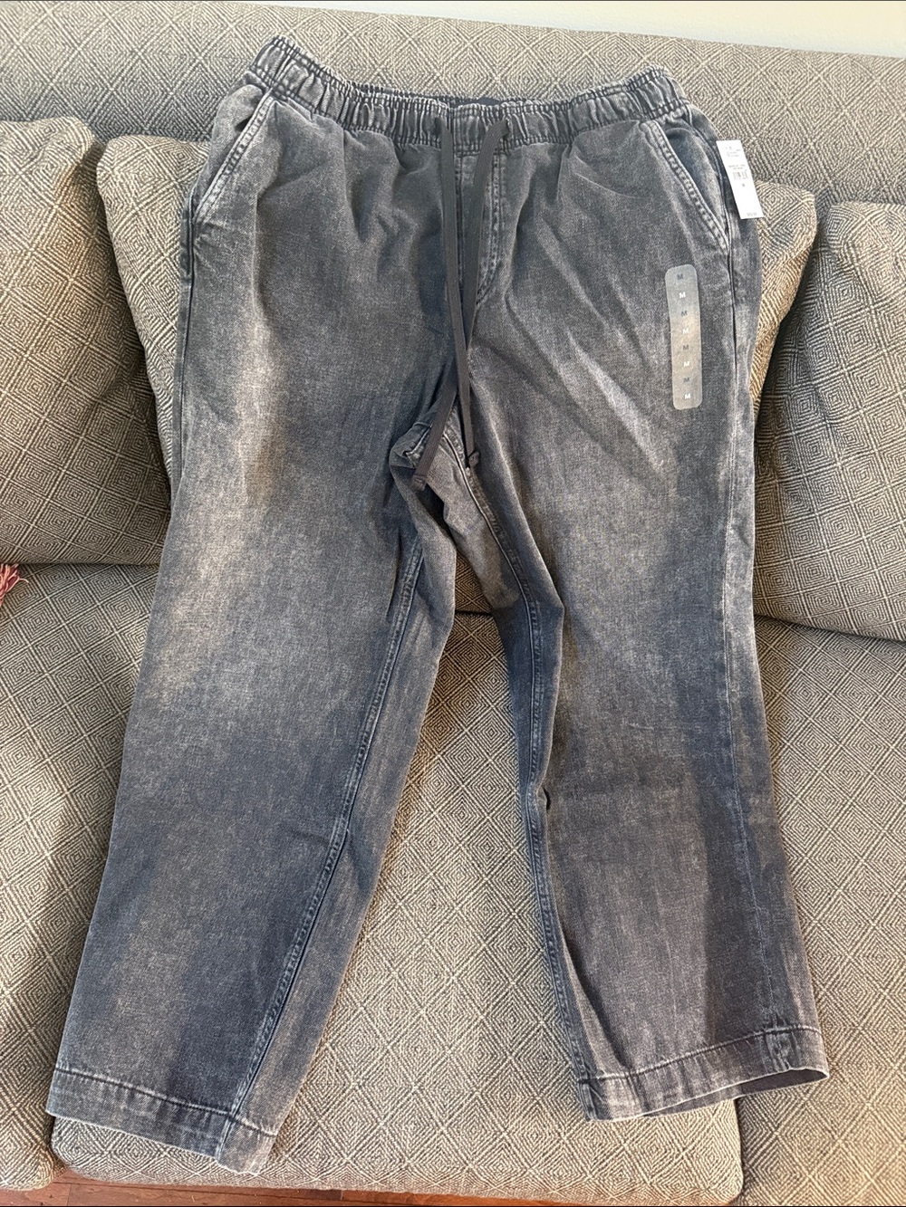 GAP Women's Washed Black Wide-Leg Jeans